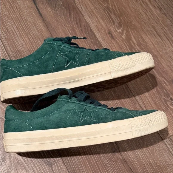 Converse One Star Pro Green Suede Men's Shoes - Picture 3 of 7